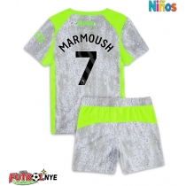 Camiseta Manchester City Omar Marmoush #7 Tercera Equipación para niños 2025-26 manga corta (+ pantalones cortos)